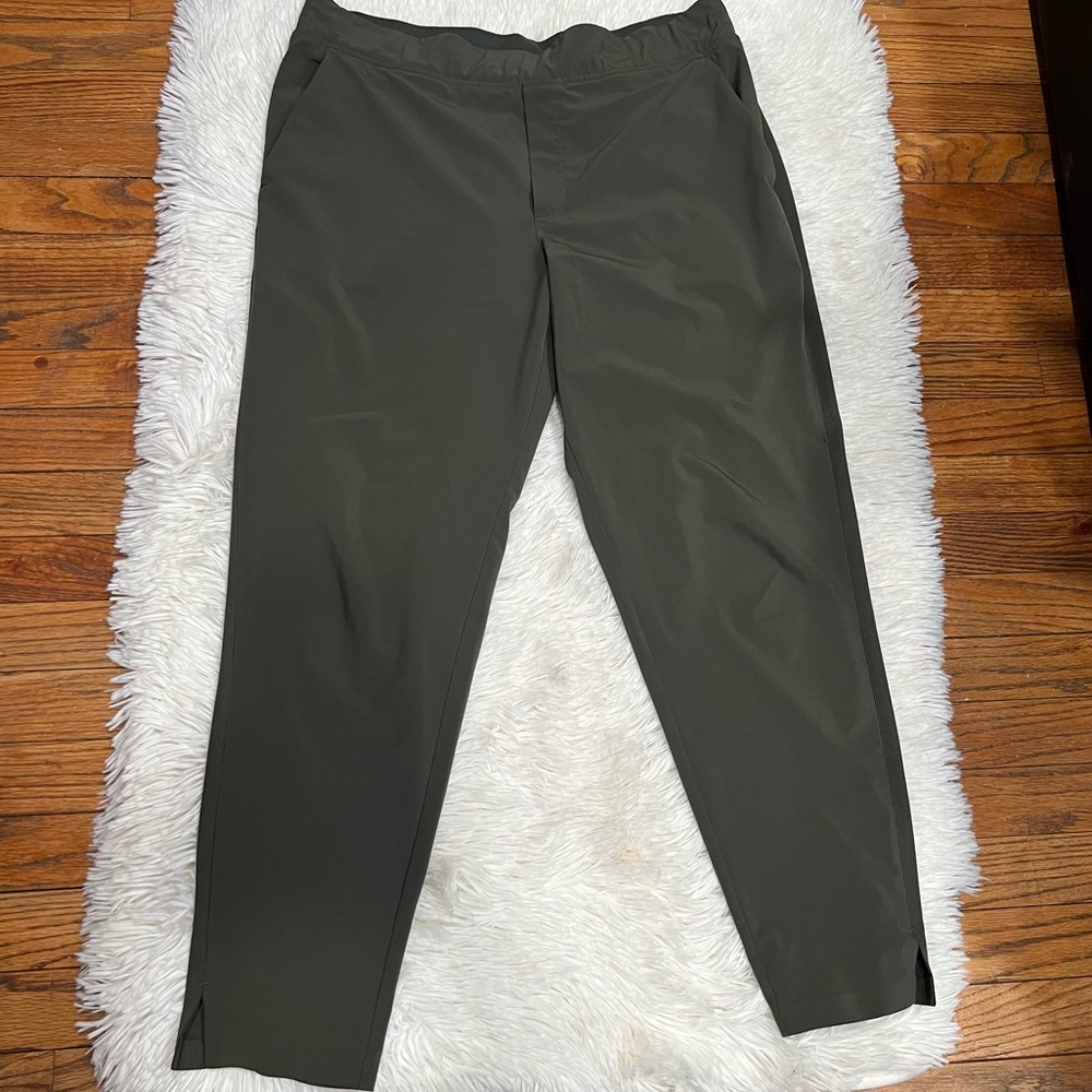 Athleta Olive Green Track Jogger Pants - Picture 4 of 15